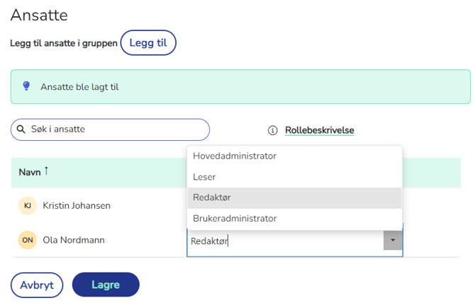 leder fått redaktørrolle i gruppa