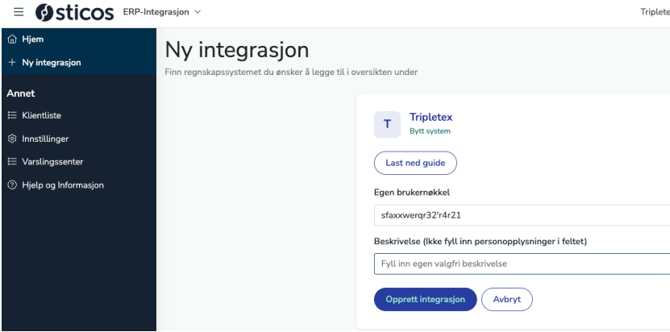 ny integrasjon